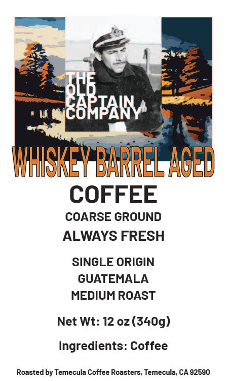 Coffee single origin Guatemala. Aged whiskey barrel.