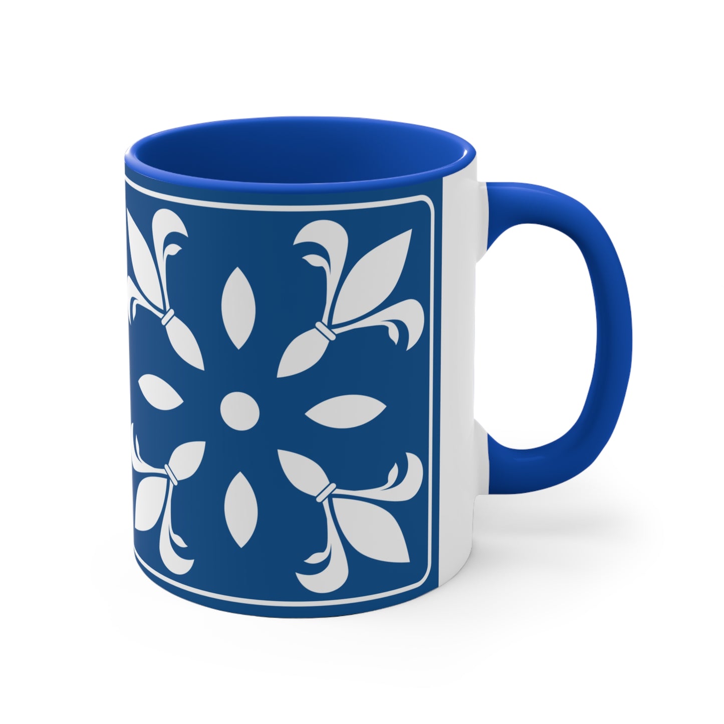 Blue Mediterranean Tile 11oz  Mug