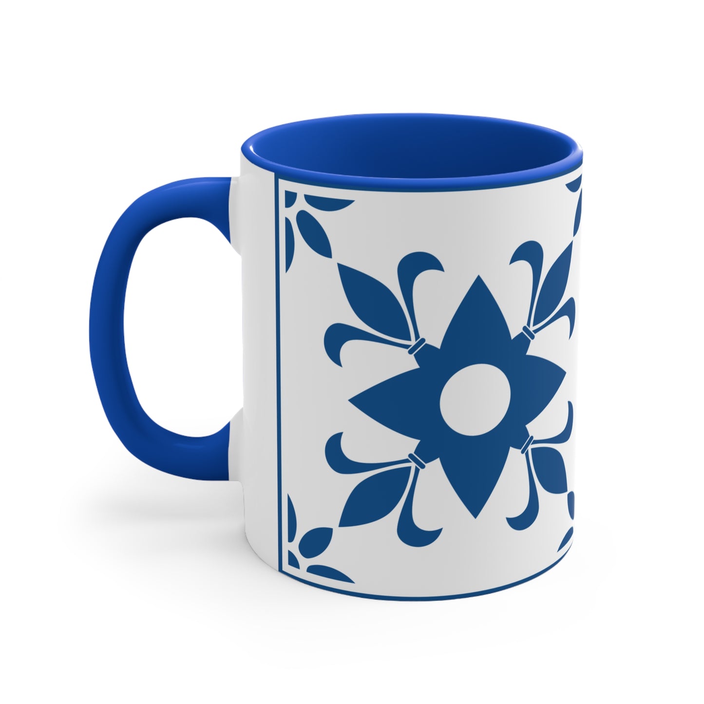 Blue Mediterranean Tile 11oz  Mug