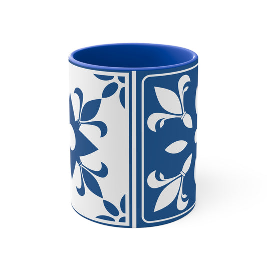 Blue Mediterranean Tile 11oz  Mug