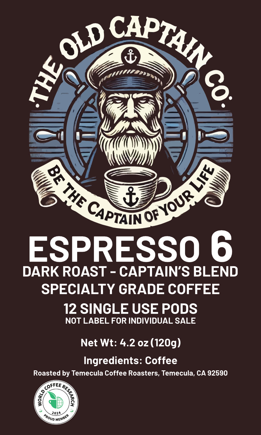 ESPRESSO 6 - Dark Roasted Coffee  6-Bean Blend!